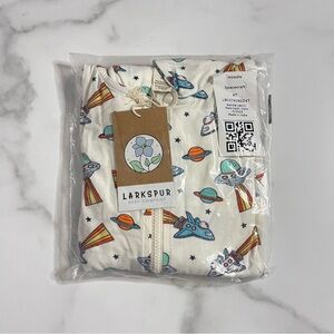 New Larkspur Bamboo Zip-up Hoodie in Spacecraft Size 4T